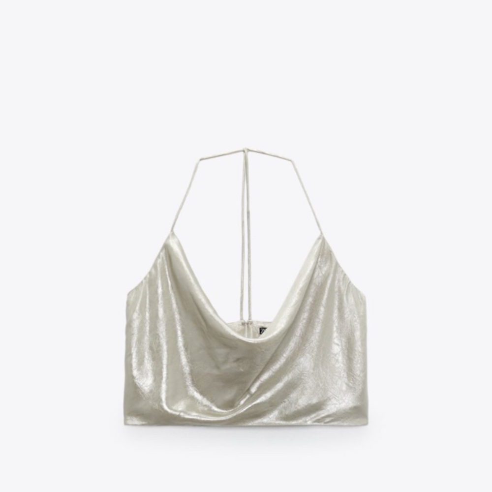 Zara Metallic Top